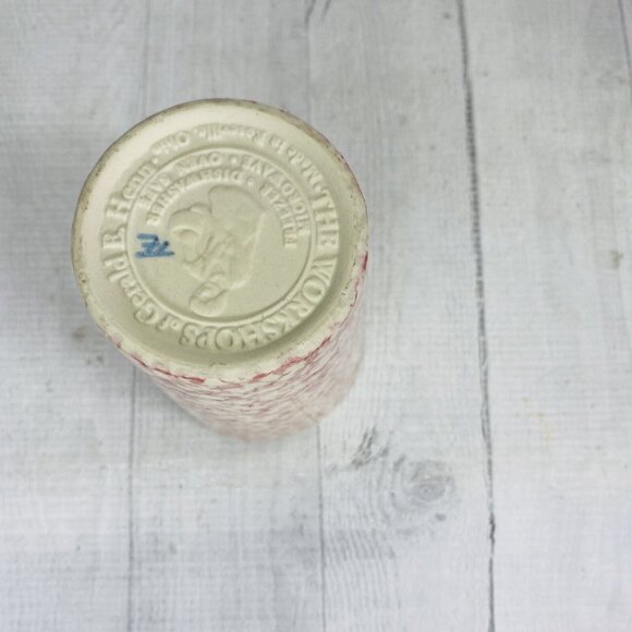 Roseville The Workshop of Gerald Henn ROSE SPONGE Red Spongeware 12 oz Tumbler - Picture 8 of 14